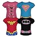 Warner Bros (78T5521JG) Toddler Girls' 4pk T-Shirts Batgirl Supergirl Wonder Woman in Multicolored, 6X