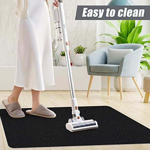 Sycoodeal Office Chair Mat,Computer Gaming Desk Chair Mat,Carpet For Hard Wood & Tile Floor,Large Anti-Slip Floor Protector Rug,Anti-Slip Home Chair Mat,Easy To Clean,48" X 36" Black #TOP6