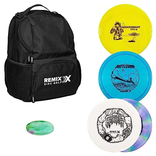 Remix Disc Golf Starter Backpack + 4-Disc Set