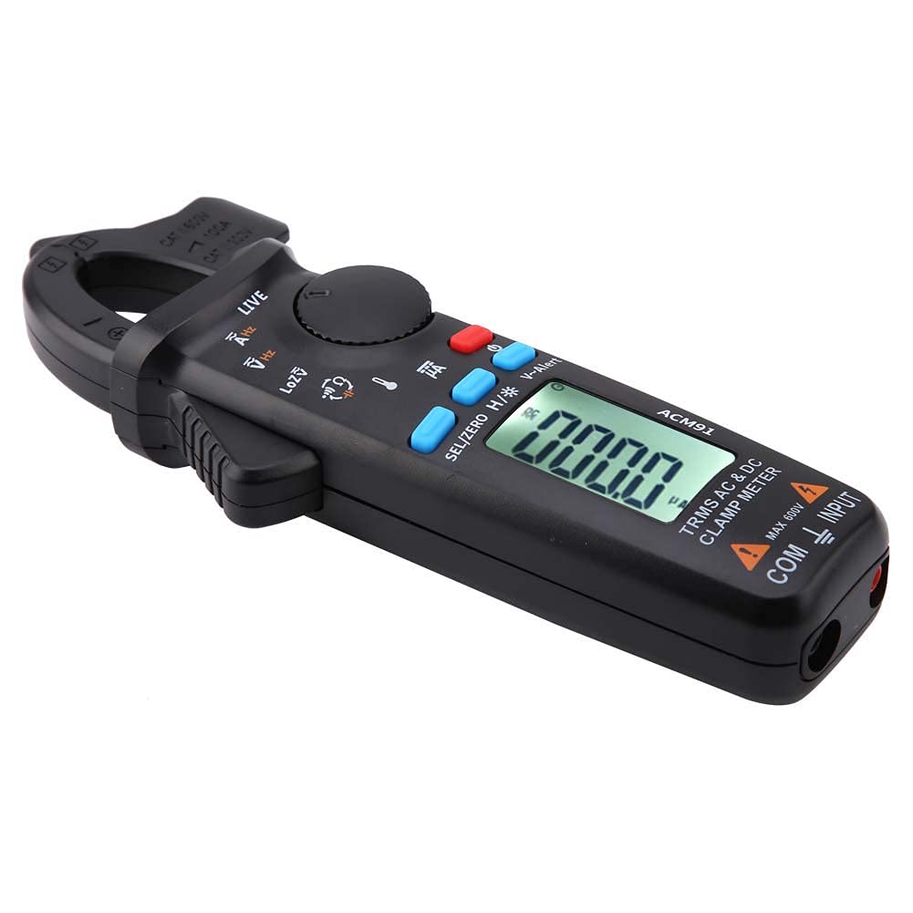 AC-DC-Strom Digital Clamp-Meter - 100 A 6000 Licznik niskiego napięcia 1 mA Odczyt Auto Range multimetr Tester z temperaturą, True RMS