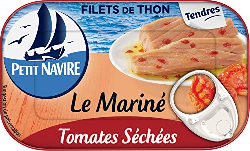 Pequeño recipiente Filetes de Atún marinado Tomates Secos 120 g