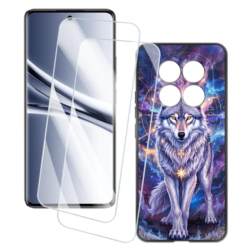 OAGELIM 2�Z�b�g �X�N���[���v���e�N�^�[ + �P�[�X Xiaomi Poco M8 5G (6.77 �C���`) �Ƃ̌݊������� �A�[�e�B�X�e�B�b�N�J�X�^���v�����g�J�o�[�Ƌ����K���X�t�B���� �X�N���b�`�h�~ (�T2)