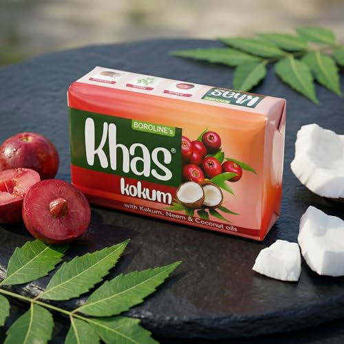 Image of Boroline's Khas Kokum Soap With Deep Cleansing & Moisturizing | With Kokum, Neem & Coconut Oils For All Skin Type (Pack of 5)