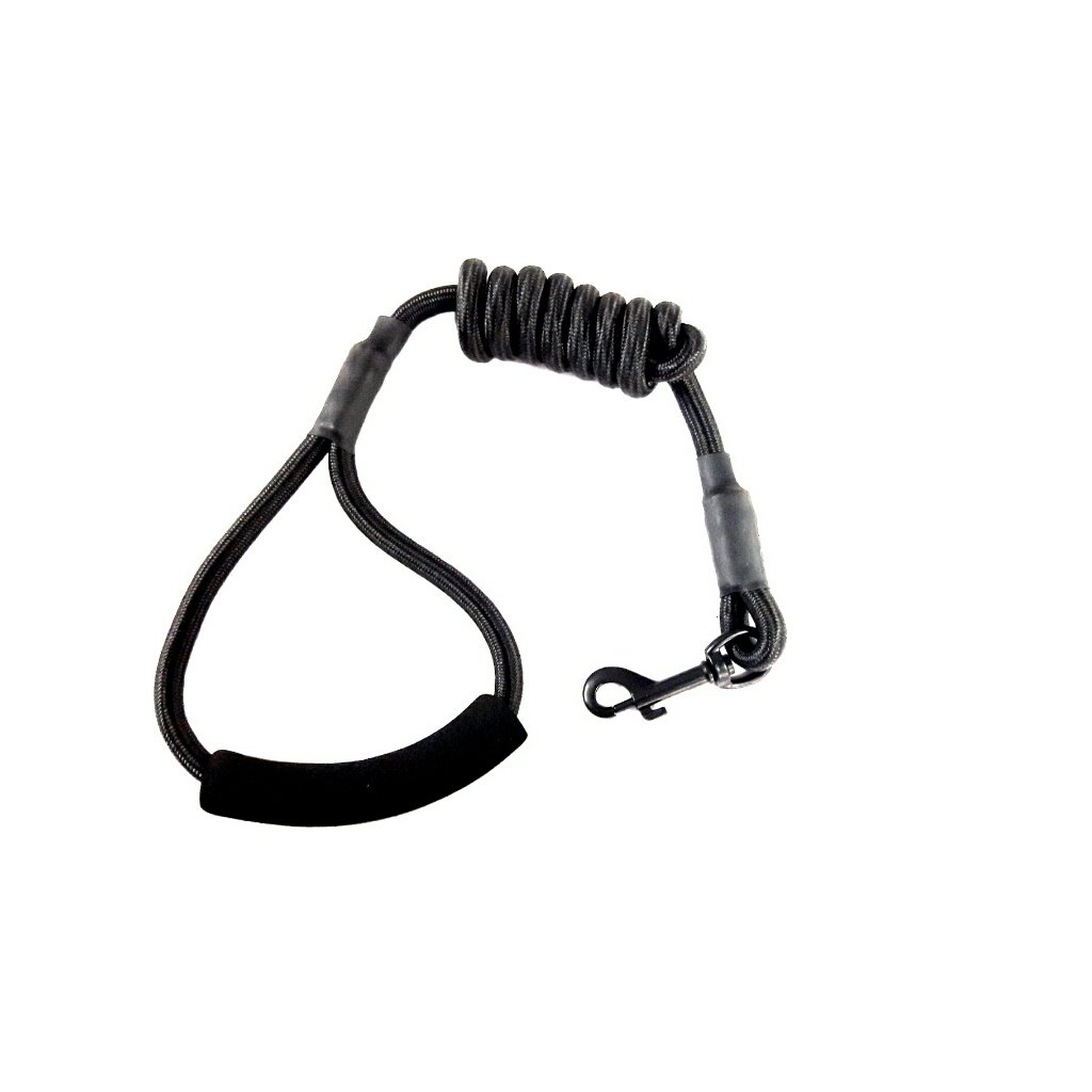 Petsplanet Imported Nylon Rope Leash with Rubber Grip Handle & Chrome Hook - Medium 12 MM - Black Color (B0713ZLV6C) Amazon Price History, Amazon Price Tracker