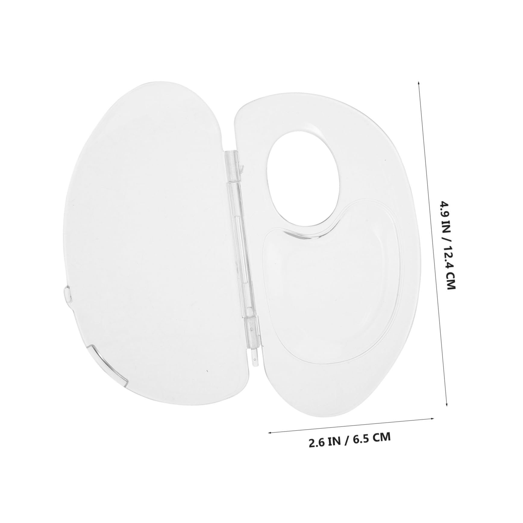 BIUDECO 2Sets Transparent Makeup Mixing Tray with Spatula Kit Foundation Palette for Makeup Artists Portable Cosmetic Mixing and Blending Tool for Go Use