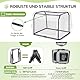 Morpilot Hundetransportbox M 60x42x42cm, faltbar Hundebox Auto Zuhause für 12kg, Transporttasche Haustiertransportbox Hundetragetasche mit faltbarem Napf, Schultergurt Aufbewahrungstaschen Grau