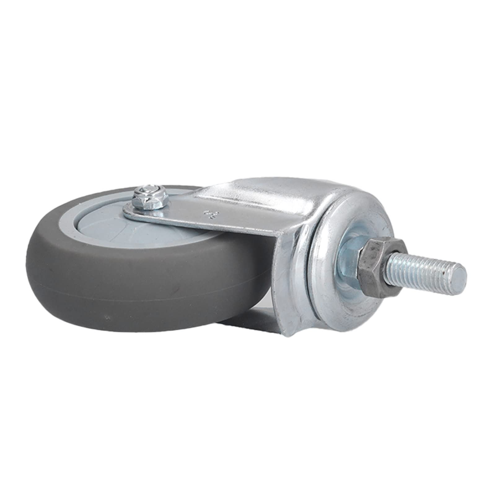 3 Zoll PVC Universal Wheel Casters mit Bremsen, Stark (keine Bremsen)