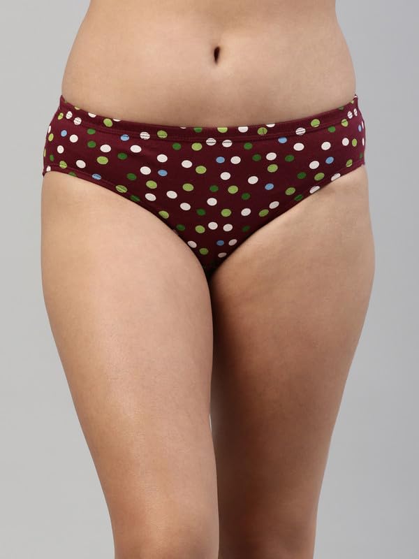 Image of VIP Feelings Amelie 102 100% Cotton High Coverage Stretchable Hipster Panty Combo Set for Womens with Inner Elastic Waistband