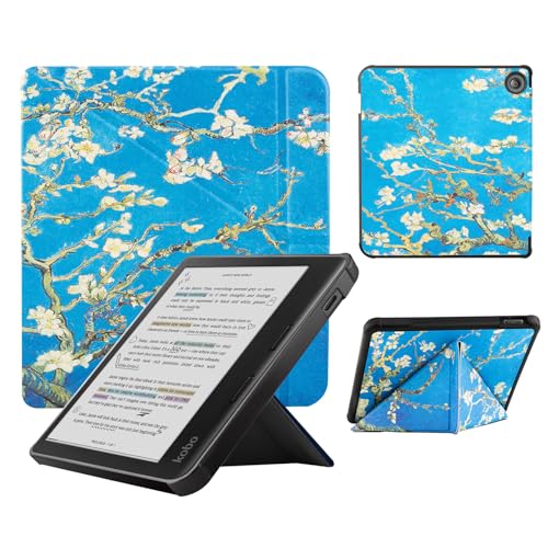 Case Compatible with Kobo Libra Colour(2024) and Kobo Libra 2(2021) e-Reader, Includes a Screen Protector - Premium PU Leather Cover with Auto Sleep/Wake