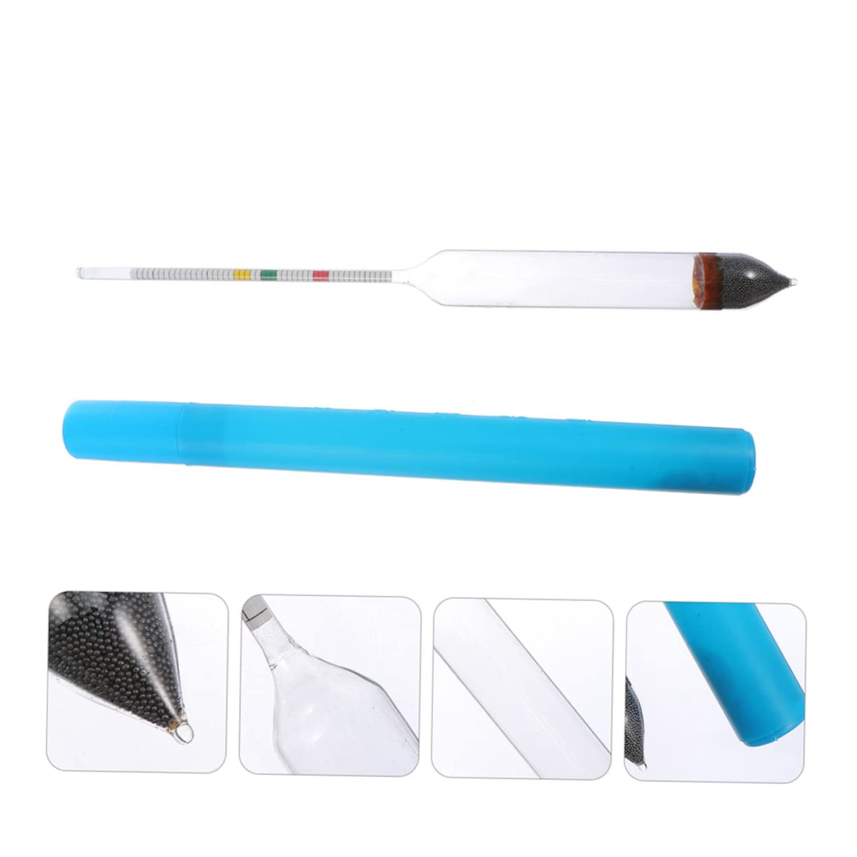 COSMEVIVI 2pcs Hydrometer for Saltwater Aquarium Salt Water Gravimeter Accurate Meter Density Test Tool