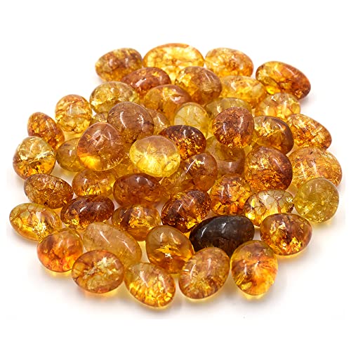 Citrine naturelle pierre ovale lithothérapie circulation immunité Feng Shui
