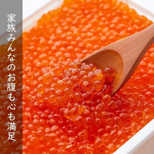 愛名古屋 いくら 醤油漬け 鱒卵 冷凍 1kg(500gx2P) ギフトボックス付き の商品画像 4