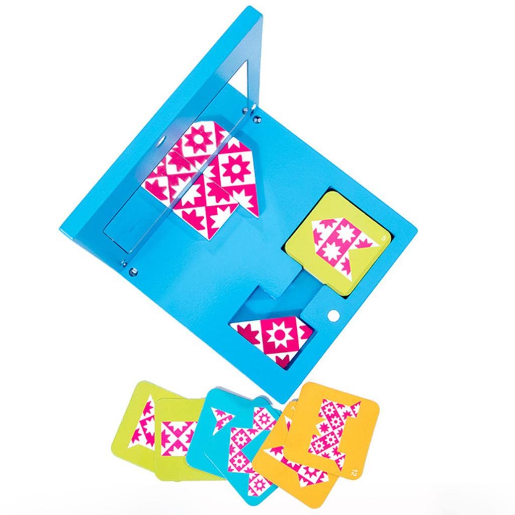 MERISHOPP Kids Mirror Image Puzzle Box IQ Game 5.5X5.5Cm Shape Cognition Toy Set - Image 7 thumbnail