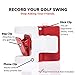 SelfieGOLF Golf Swing Phone Holder - Selfie Putting Training Aids - Golf Analyzer Accessories | Winner of The PGA Best Product | Works with Any Smart Phone and Alignment Stick
