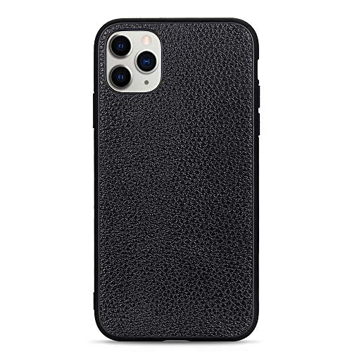 Coque iPhone 11 cuir véritable antichute fine et rigide en TPU