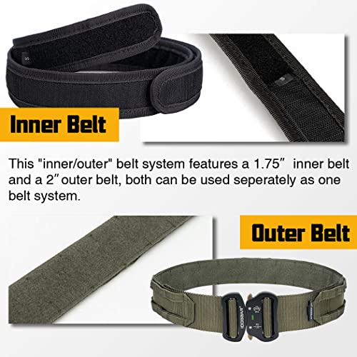 IDOGEAR Belt Outdoor Style Riggers Belt MOLLE Heavy Duty Belt System with 1.75" & 2" Inner Outer For Men3