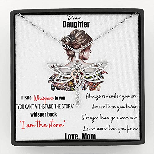WISHICIOUS - Mother Daughter gift from mom - Gifts for Daughters from Mothers - To My Daughter Necklace - Mom and Daughter necklace Birthday Gift for Daughter