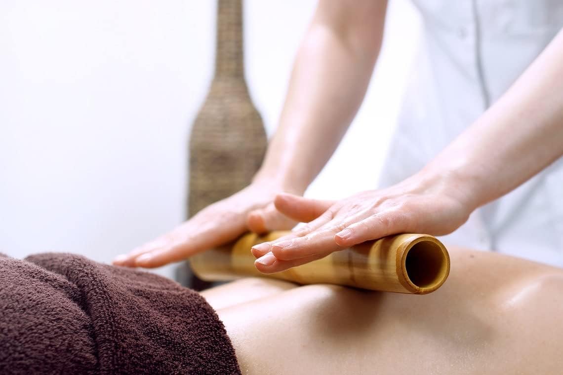 Bamboo Massage Sticks, Set Of 8 Relaxing Rollers, Madero Therapy Massage Set
