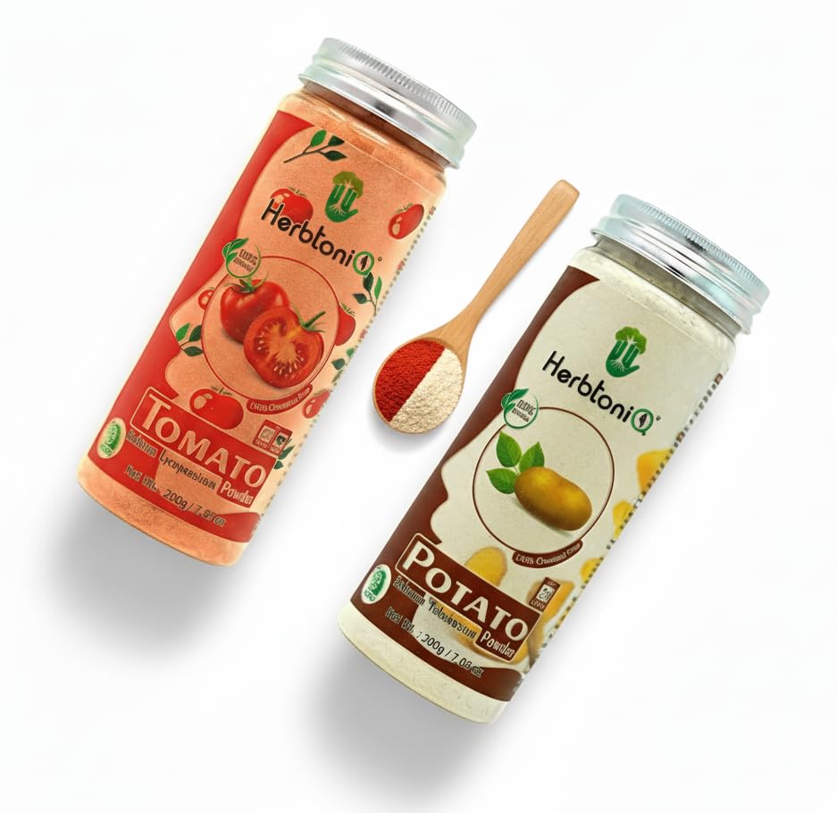 Face Pack for Glowing Skin, Tan Removal | Combo Pack with Tomato and Potato Powder | Ideal for Brightening Skincare Mask for All Skin Types | Unisex (400g)