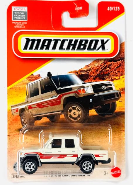 Matchbox '17 Toyota Landcruiser 78 [Beige] 40/125, 1:64 Scale Diecast Toy Vehicle