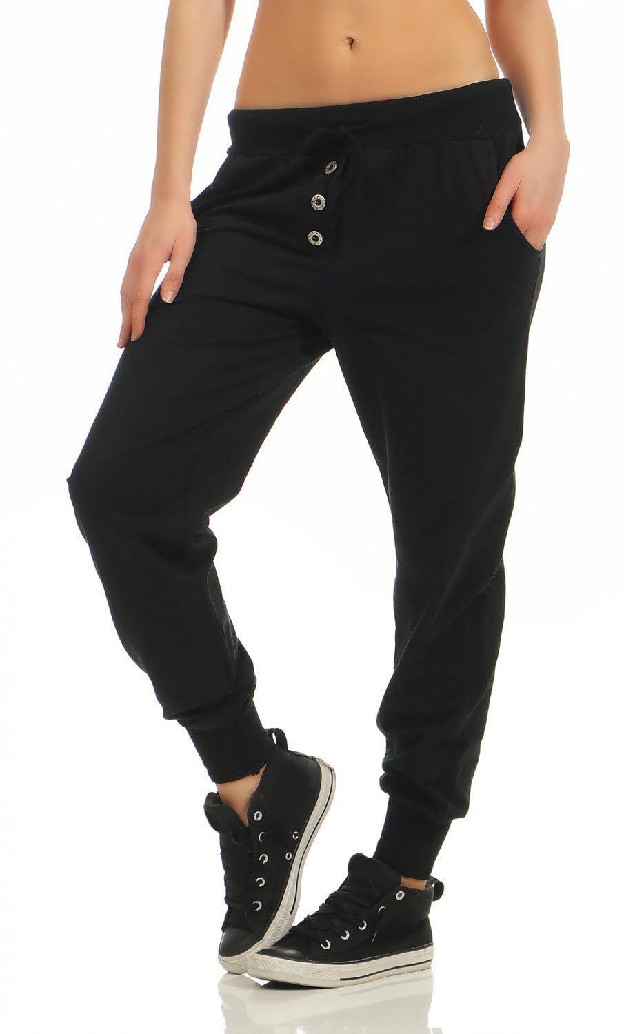 Damen Jogginghose Freizeithose Sporthose Sweat Pants lang (623)
