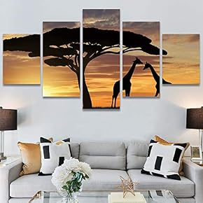 SIGNWIN 5 Panel Canvas Wall Art Modern Art...