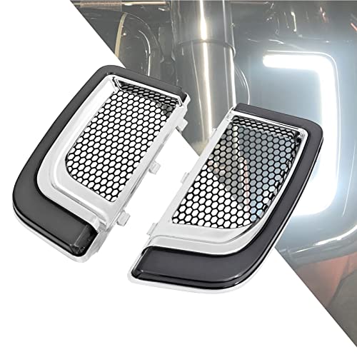 HCmotorku Motorrad LED Verkleidung Untere Grills Blinker Licht Lauflicht Fit für Harley Touring Street Gilde Road King Road Gilde Electra Glide Ultra Limited 2014-2023 Smoke