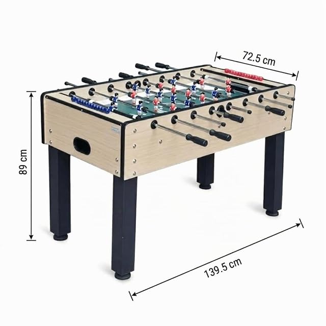 Foto 4 de 7 de Devessport - Futbolín Denver para Exterior e Interior, Mesa de Fútbol de 5 Pies con Patas Metálicas, Barras…