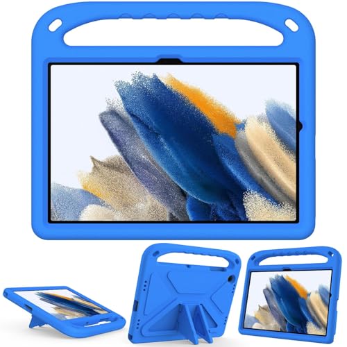 SKEIDO Kids Case For Samsung Galaxy Tab A9+ A9 Plus 11 Inch (2023) SM-X210/X215/X216/X218 EVA Foam Lightweight Shockproof Duarable Tablet Cover with Handle Stand Case For Children Firendly (Blue)