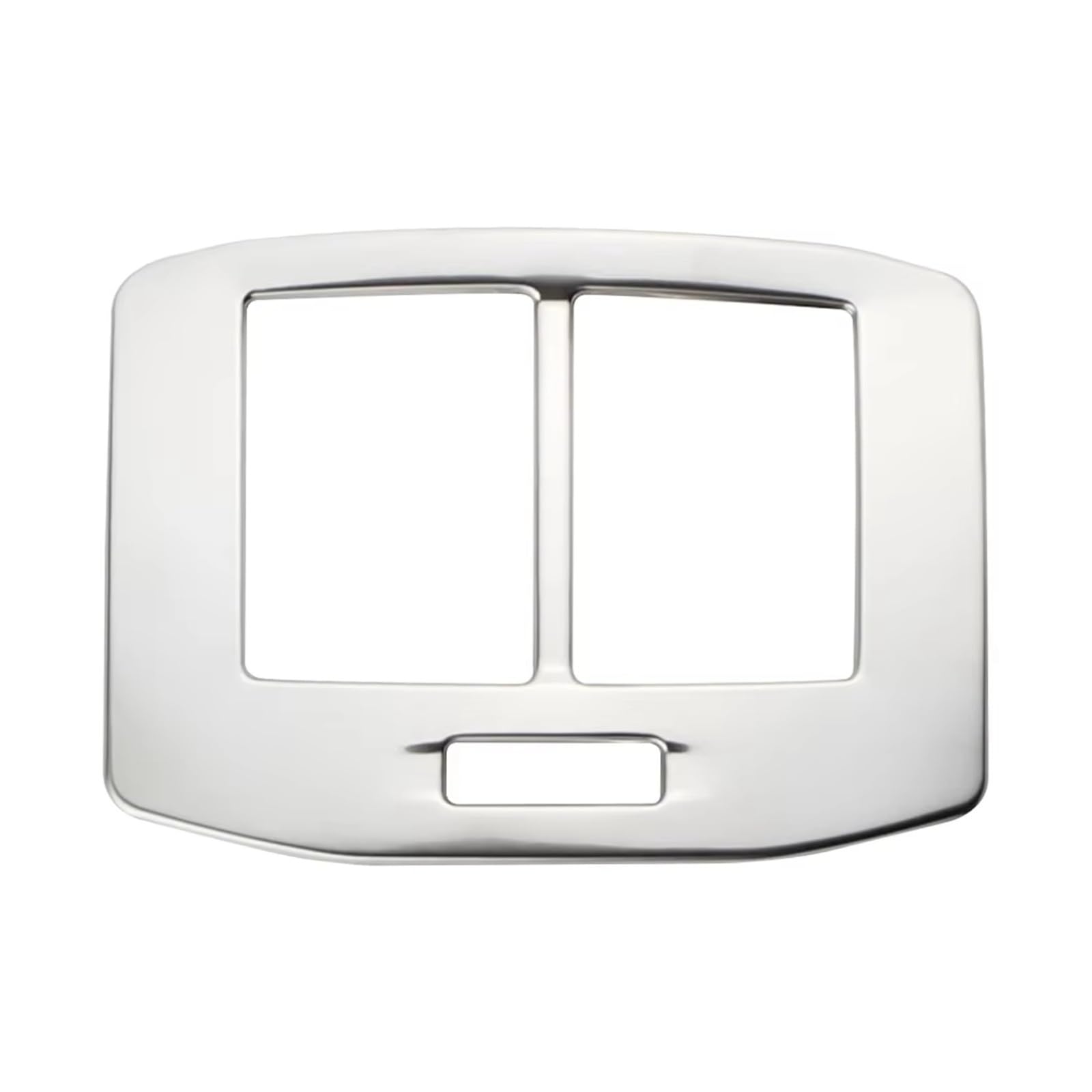 Hmnmxq Silver Cover Trim Car Interior For Vw For T-Roc For Troc 2017-2024 Air Conditioning Panel Sticker Cover Trim Accessories Car Rear Ac Vent Outlet Frame Accessories Cover Trim(Silver)