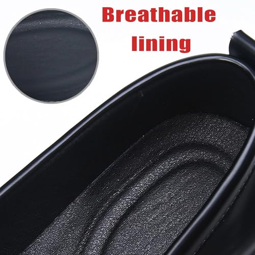 Men's Retro Leather Platform Internal Height Increase Dress Loafers Fashion Slip-On Comfortable Anti-Slip Lug Sole Mocasines Shoes for Business Wedding Party4