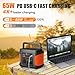 PGYOB 400W Portable Power Station, 296Wh Outdoor Solar Generator Backup Ternary Battery Pure Sine Wave Power Pack with AC/DC Outlet, PD 65W USB-C Outlet for Home, Camping, RV, Blackout, CPAP