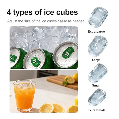 Fabricadora de hielo portátil 12V contador 9 cubos 30lbs/24h miniatura 3