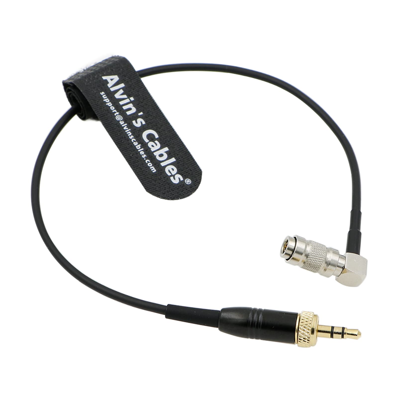 Alvin's Cables Kabel Timecode do Canon R5C z Deity Tentacle Sync 3.5mm Blokada TRS do Prosty kąt DIN 1.0/2.3 Kabla Kodu Czasowego