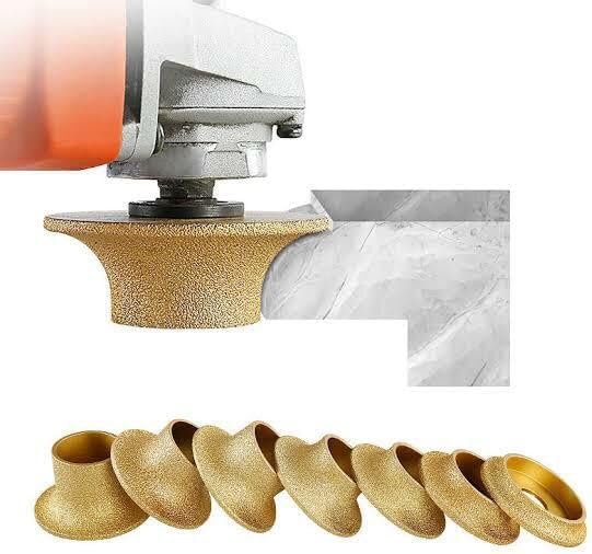 Brazed hand Grinding Wheel half molding wheel, Abrasive France Efficiency Wet Grinding Tool for Ceramic for Stone for Granite for Marble (40)