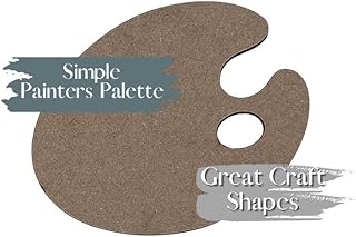 Simple Painter's Palette | Wood Paint Palette Cutout | Acrylic Palette Shape | Wood DIY Decor | Art and Crafts Decor | Kids Room Decor | DIY