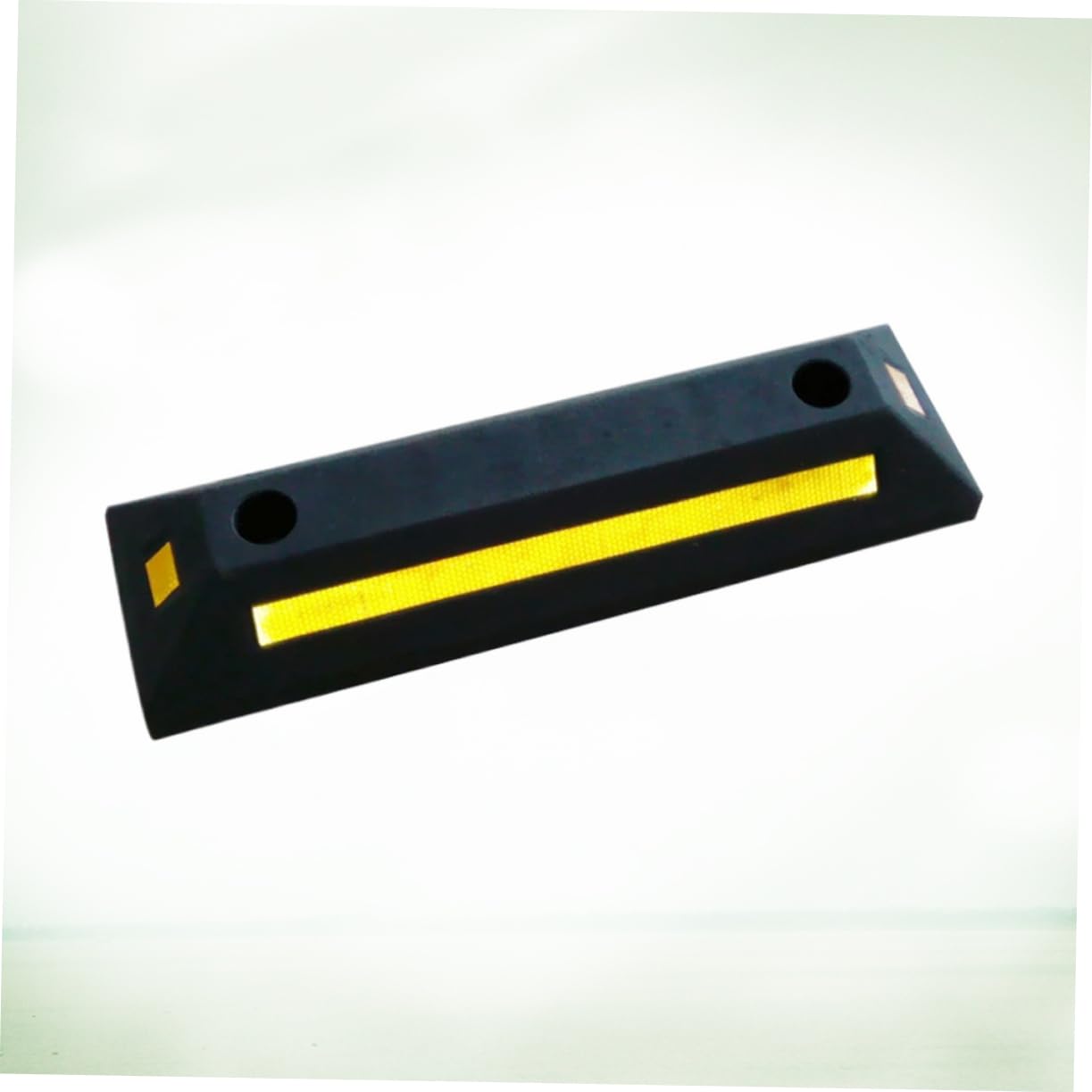 TOPBATHY Butée de Pneu PVC Noire à 2 Trous, 1 Pièce pour Voiture