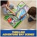 PAW Patrol Pup Squad Adventure Bay Playmat, 33-Inch Foldable Mat with Exclusive Chase and Humdinger Vehicles, Kids Toys for Boys & Girls Ages 3 and Up