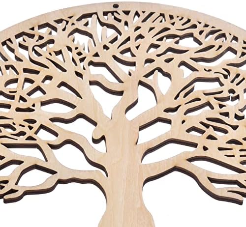 BIUDUI Tree Of Life Wooden Hanging Artwork,Tree Of Life Wooden Wall Art,Wooden Hanging Artwork Yoga Meditation Symbol Wall Decor Wooden Art Symbol Tree Of Life Artwork For Yoga Spiritual Decor