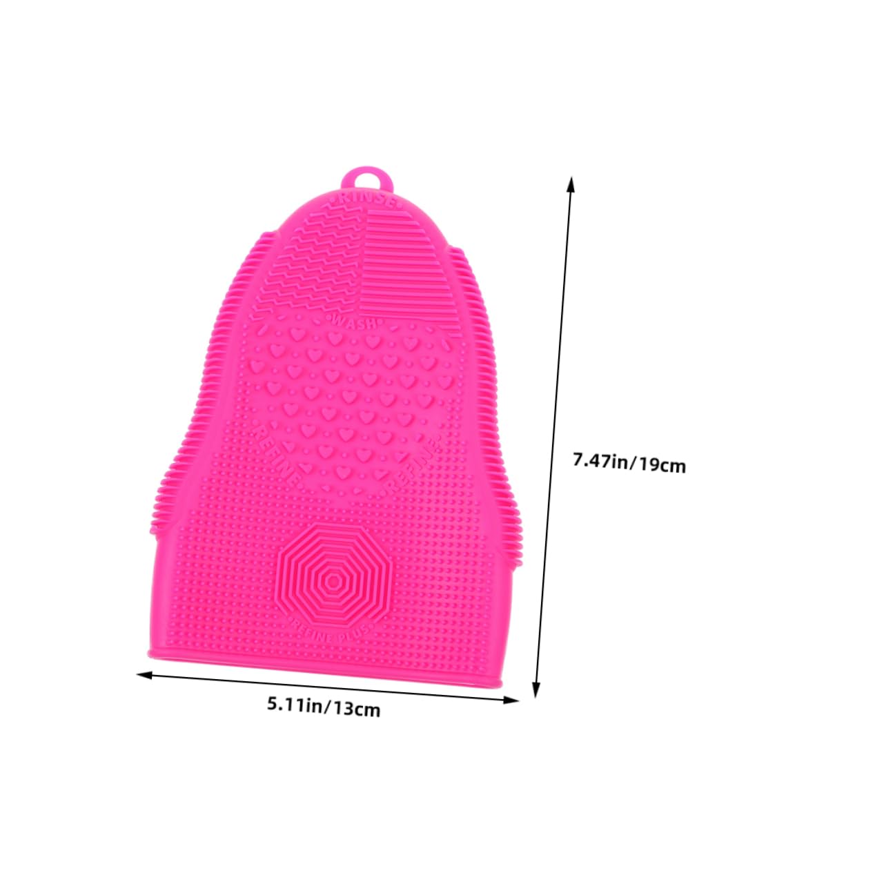 FOMIYES Makeup Brush Mat Cleaner Silicone Brush Cleaning Pad Compact Lightweight Easy to Use