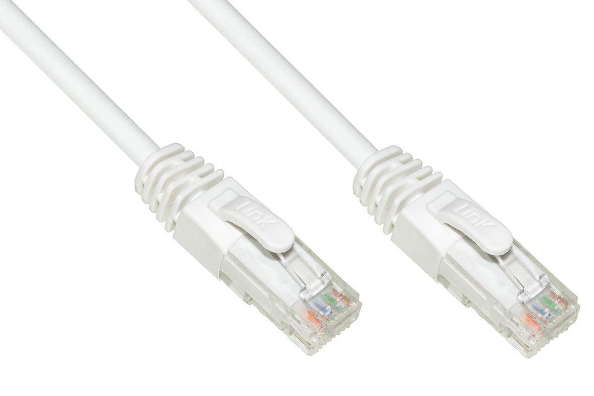 LINK Network Cable Category 6A Unshielded UTP AWG24 White Colour HALOGENFREE MT 1.5