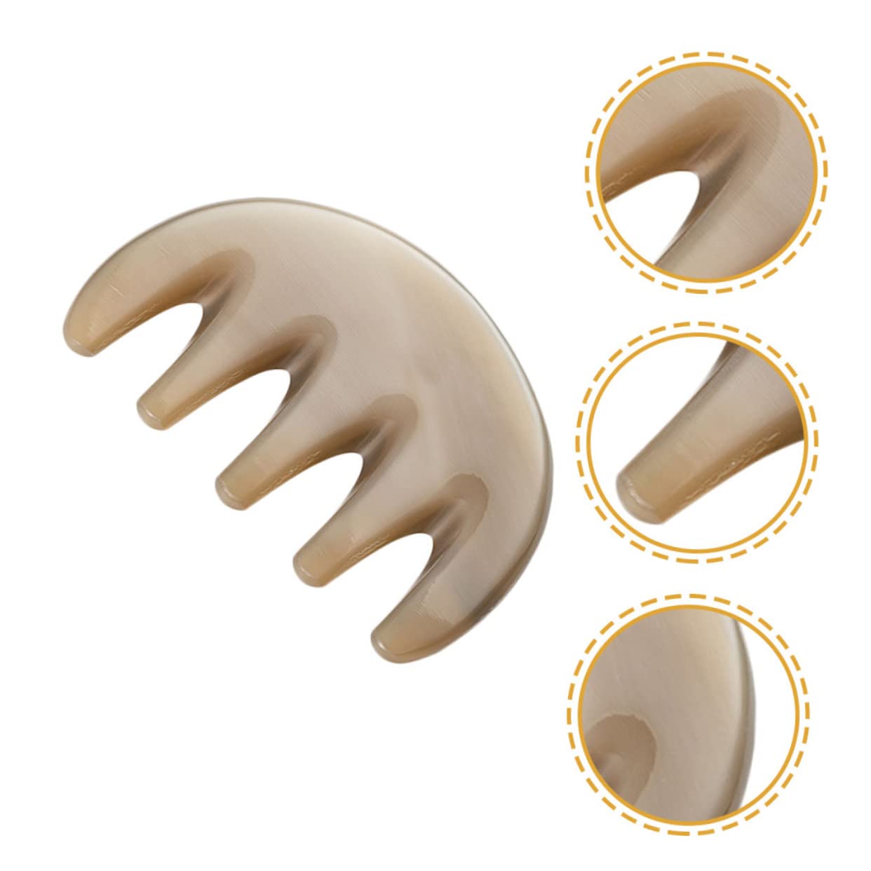 Healeved 5piezas Gua Comb De Dientes Masajeador Peine Para Cuidado Del Cabelludo Herramienta De Acupresión y Masaje Para De Estrés Para Casa y
