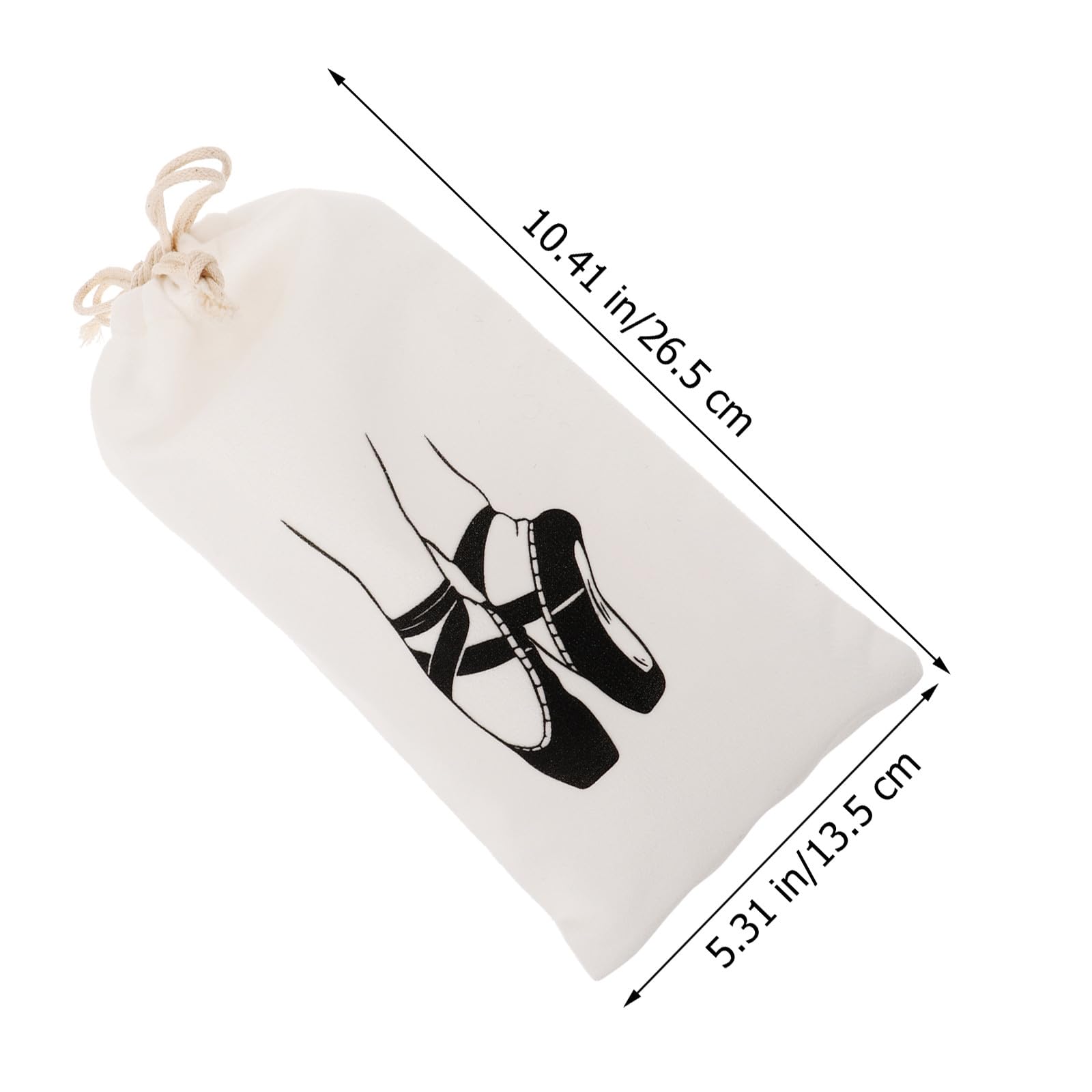 BESPORTBLE Bolsa para Zapatillas de Ballet (4 Unidades): Bolsas para Zapatillas de Punta, con cordón, Organizador de para Mujeres, niñas y Bailarinas, Accesorios para Exteriores.