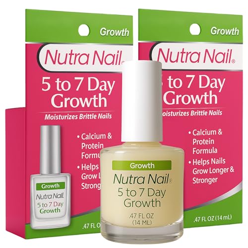 Nutra Nail 5 to 7 Day Growth Treatment - Fast Nail Strengthener Repair Serum Formula (0.47 fl oz) (Pack of 2)