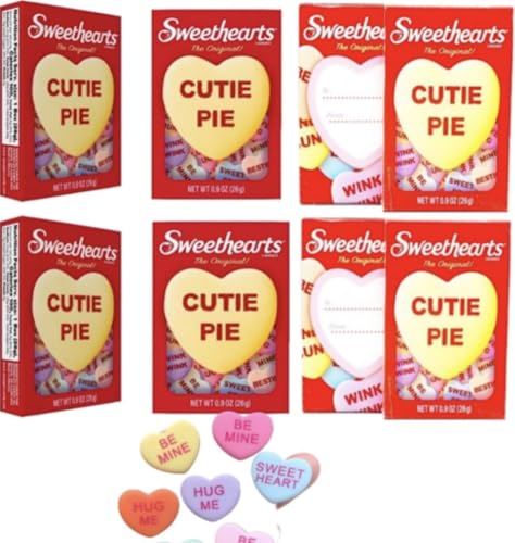 Valentine's Day Cutie Pie Conversation Hearts Candy, 0.9oz / 8 ct...