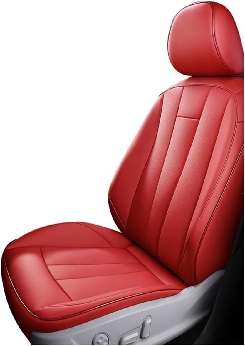 Car Seat Cover Compatible For Toyota Camry Prius Previa Crown Chr Corolla Yaris Raize Hilux Rav4 Auto Interior Accessories(5pcs red)