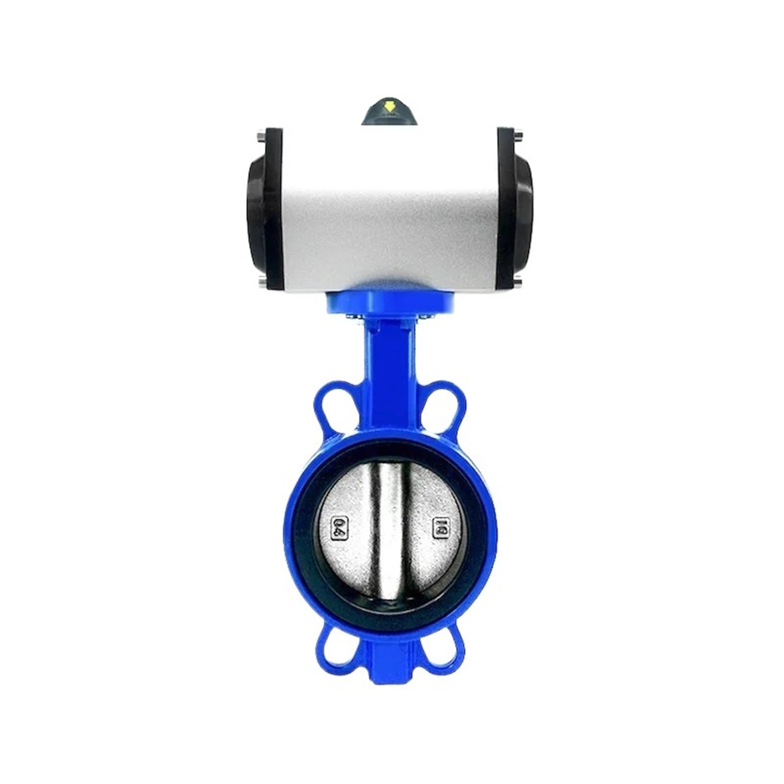 Pneumatic Butterfly Valve D671X-10/16 Wafer Type Spherical Lnk 304 Stainless Steel Quick Shut-Off Valve DN40/50/65/80(DN80,304 Plate)