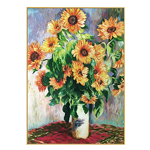Peintures abstraites sur toile Tournesol pour réveiller votre salon