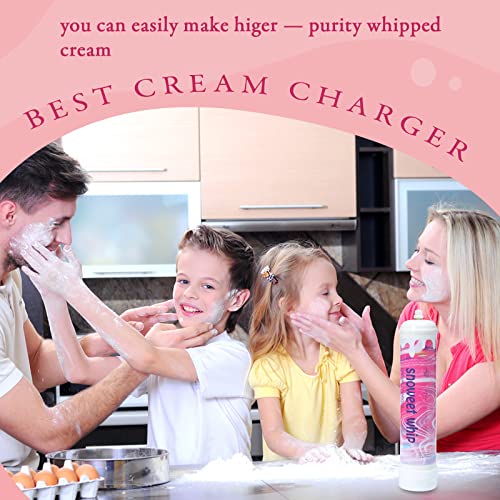 Snoweet Whipped Cream Chargers Sturdy Base Steel Whipped Cream Tanks 1L 615G Whipped Cream Canisters 6 Cylinders (Original) #TOP5