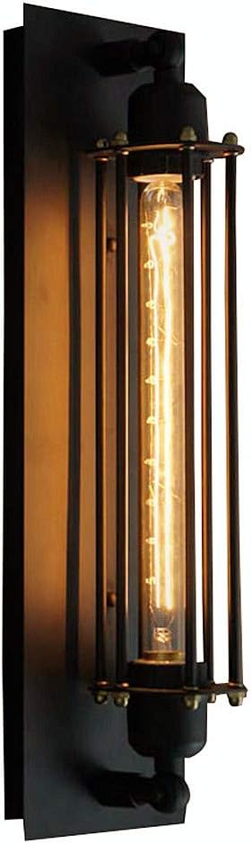 1-Light Wall Sconce Lighting Fixture, Edison Industrial Style Wall Light Matte Black Farmhouse Wall Lamp,UL Listed